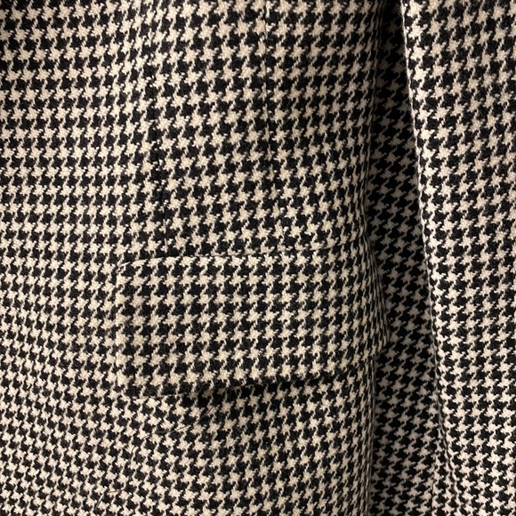 RALPH LAUREN VINTAGE PURPLE LABEL black and white houndstooth blazer🏇 - Picture 6 of 9